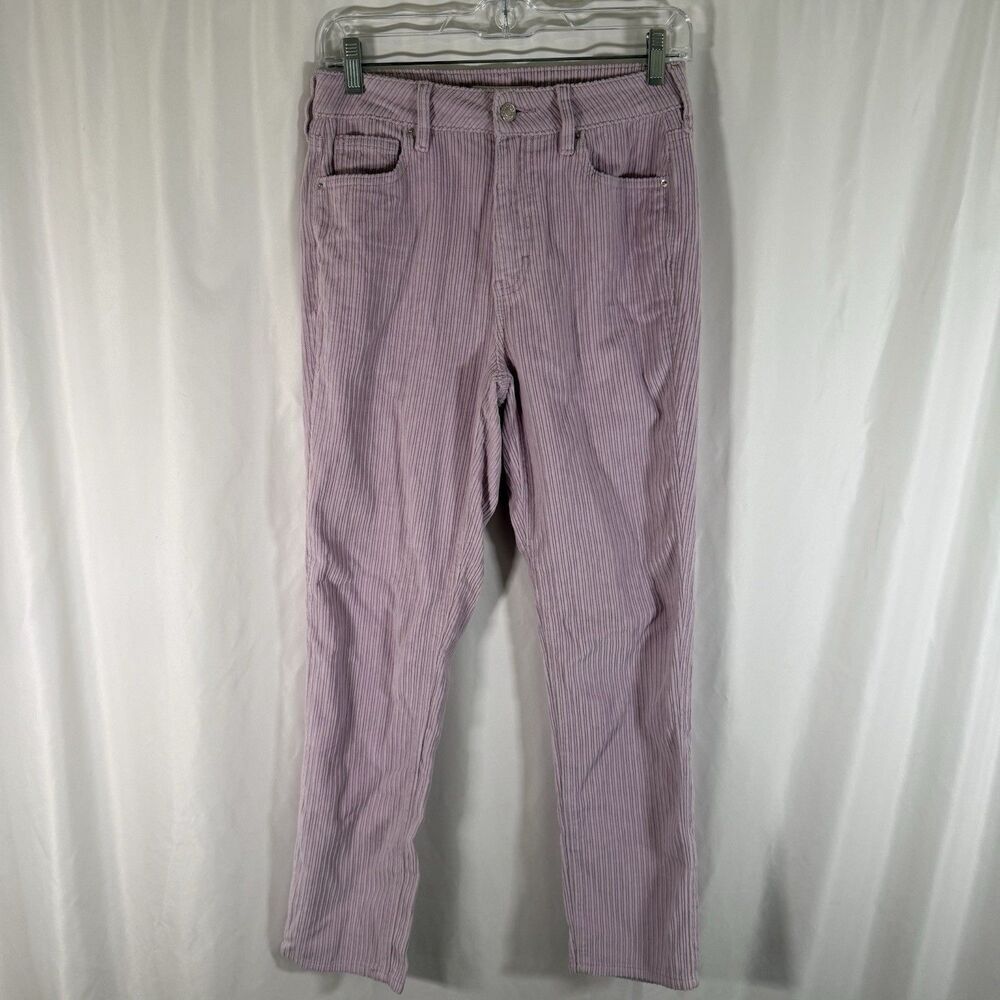 Pacsun Corduroy Pants Women's 25 Purple Mom Jean Button Zip 100% Cotton